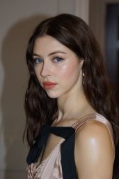 Hermione Corfield Unveils Satin Whiplash Chic in London Shoot