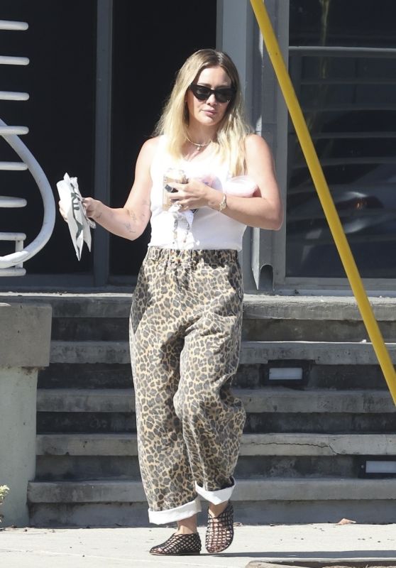 Hilary Duff: Leopard Print Leisure in LA