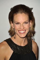 Hilary Swank Attends Hollywood Awards Gala in Beaded Noir – 2009