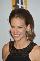 Hilary Swank Attends Hollywood Awards Gala in Beaded Noir – 2009