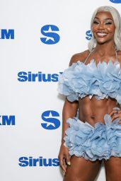 Jade Cargill Debuts Floral Power Look at SiriusXM NYC – July 2025