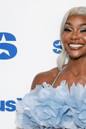 Jade Cargill Debuts Floral Power Look at SiriusXM NYC – July 2025