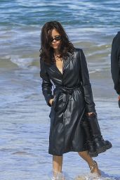 Jenna Ortega Takes Her Signature Goth-Chic to Bondi Beach