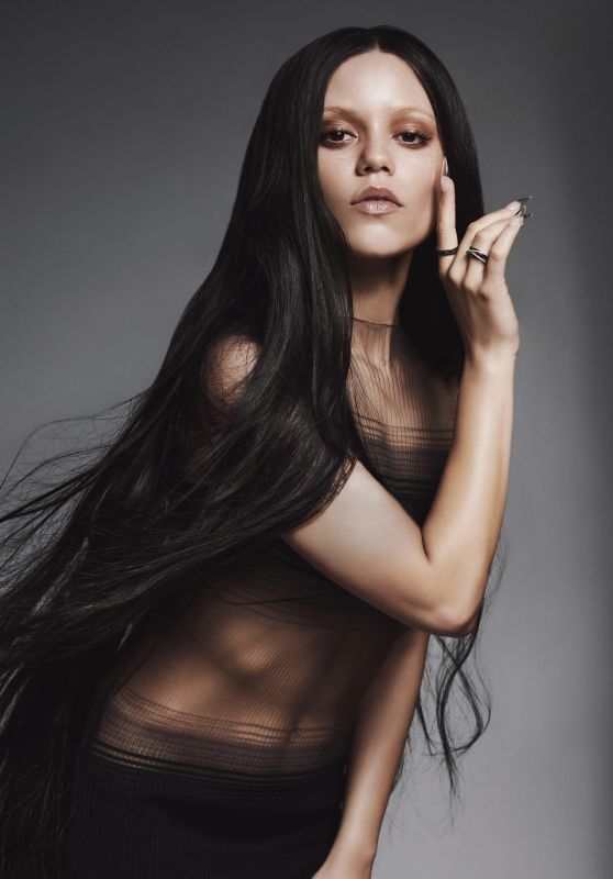 Jenna Ortega Unveils Gothic Glamour for Vogue Korea