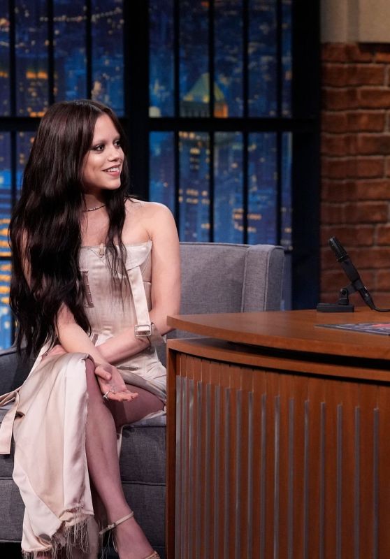 Jenna Ortega Unveils Whiplash Chic at Late Night with Seth Meyers August 4, 2025