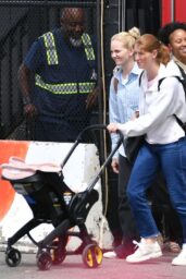 Jennifer Gates Hits NYC Heliport in Casual Chic