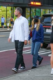 Jennifer Lawrence - Debuts a Crimson Pop for NYC Date Night