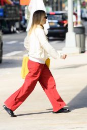 Jennifer Lawrence Debuts Corduroy-Chic in NYC Street Style