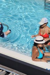 Jessica Alba Unveils Red Bikini Moment at Miami Poolside – August 2025