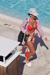 Jessica Alba Unveils Red Bikini Moment at Miami Poolside – August 2025