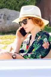 Jessica Chastain Embraces Sardinian Seaside Chic