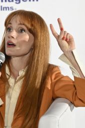 Jessica Chastain unveils playful Fendi resort at Dreams press event