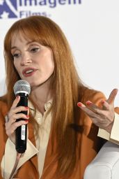 Jessica Chastain unveils playful Fendi resort at Dreams press event