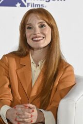 Jessica Chastain unveils playful Fendi resort at Dreams press event