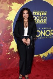 Jordin Sparks Debuts Chain-Trim Power Suit at AAFCA TV Honors 2025