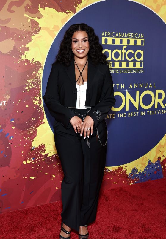 Jordin Sparks Debuts Chain-Trim Power Suit at AAFCA TV Honors 2025
