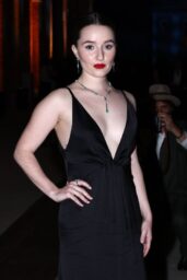 Kaitlyn Dever Debuts Vintage Noir at Armani Venice Presentation