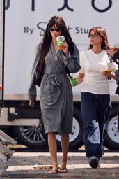 Kendall Jenner’s Sudden Bangs Behind the Scenes