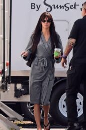 Kendall Jenner’s Sudden Bangs Behind the Scenes