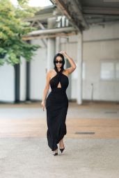 Kim Kardashian debuts whiplash chic at Venice Film Festival airport arrival