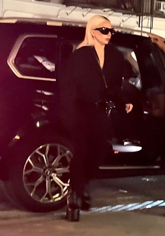 Lady Gaga Unveils Cyber Noir Look in NYC with Balenciaga Boots