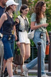 Lily Collins Emily in Paris Fashion August 2025
