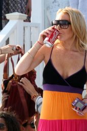 Lindsay Lohan Attends Billabong Bash at Malibu’s Polaroid House