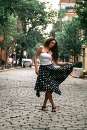 Madison Pettis Twirls Through Paris in Polka-Dot Whimsy (2025)