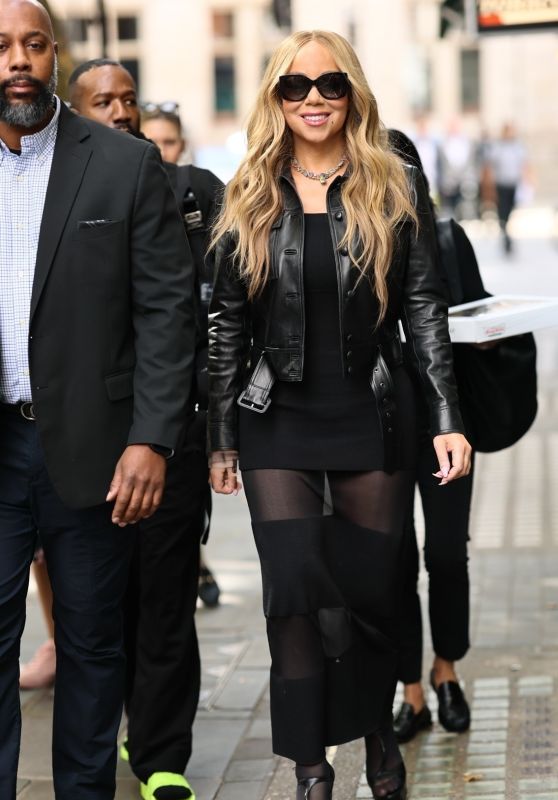 Mariah Carey Unveils All-Black, Moody Look in London