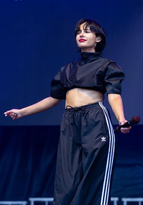 Naomi Scott Debuts Kinetic Adidas Chic at Lollapalooza 2025