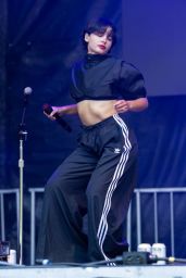 Naomi Scott Debuts Kinetic Adidas Chic at Lollapalooza 2025