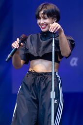 Naomi Scott Debuts Kinetic Adidas Chic at Lollapalooza 2025