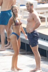 Nina Agdal Debuts Sleek Cernobbio Swim Style