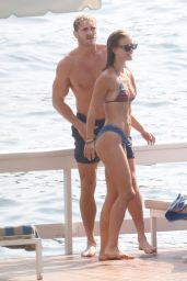 Nina Agdal Debuts Sleek Cernobbio Swim Style