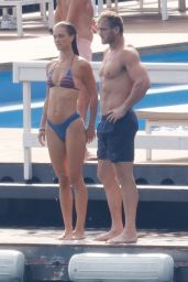 Nina Agdal Debuts Sleek Cernobbio Swim Style