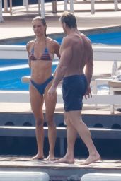 Nina Agdal Debuts Sleek Cernobbio Swim Style