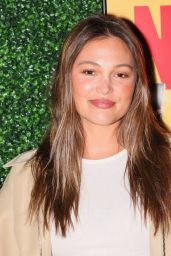 Olivia Holt Attends “Nuked” Premiere in Denim Noir Layers
