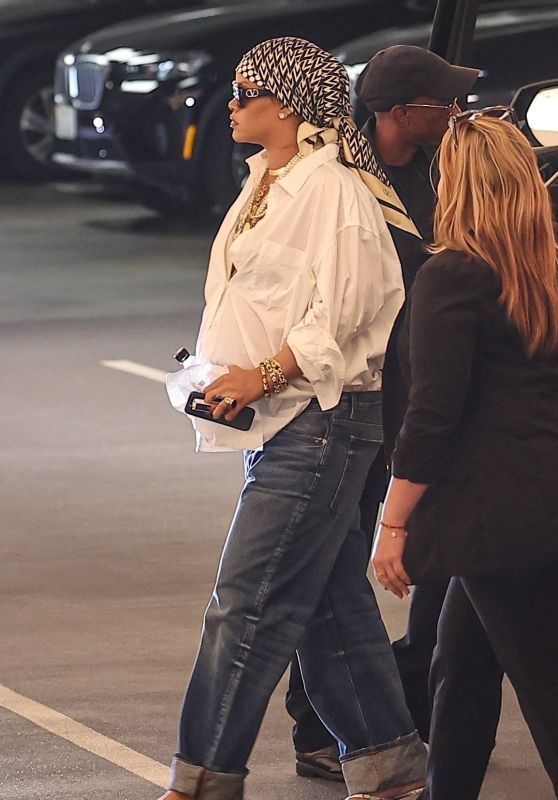 Rihanna Elevates Errands in Beverly Hills with Valentino & Denim Drama