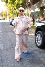 Rihanna Pajamas Street Style Los Angeles