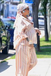 Rihanna Pajamas Street Style Los Angeles