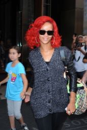 Rihanna Unveils Effortless Chic Leaving Trump Soho NYC – Sept 2010