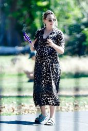 Saoirse Ronan Unveils Leopard Leisure in London – August 2025