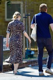 Saoirse Ronan Unveils Leopard Leisure in London – August 2025