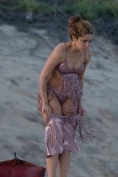 Shakira Debuts Metallic Fringe Bikini in Cabo