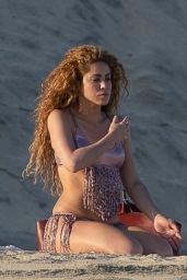 Shakira Debuts Metallic Fringe Bikini in Cabo