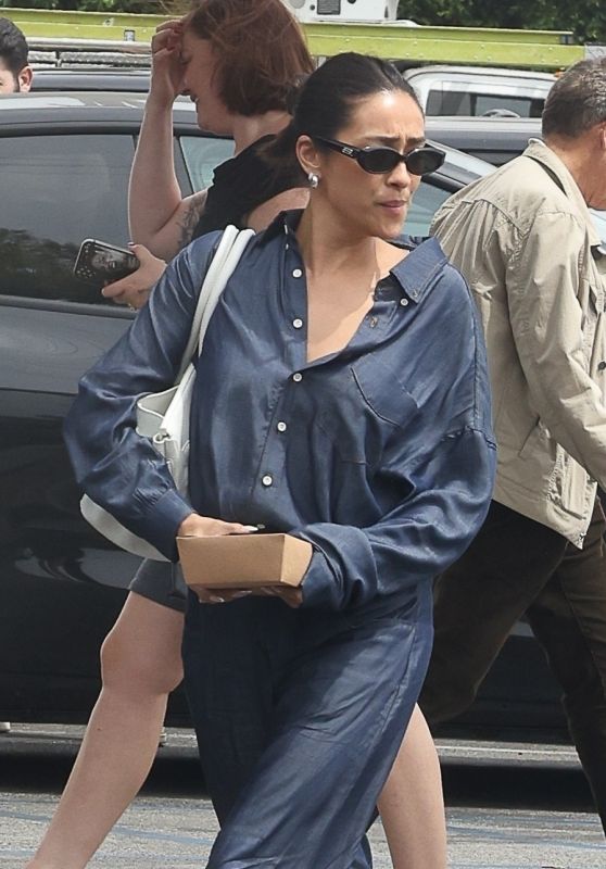 Shay Mitchell Debuts Denim-on-Denim Chic