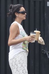 Shay Mitchell Debuts Lace Pants & Ninja Turtles Tee in LA – 23.08.2025