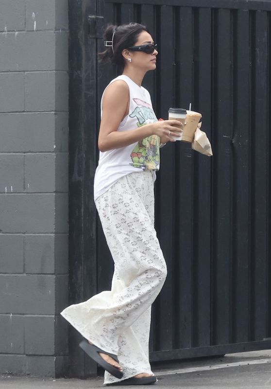Shay Mitchell Debuts Lace Pants & Ninja Turtles Tee in LA – 23.08.2025