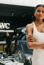 Simone Ashley Debuts Sleek Minimalism at IWC Schaffhausen Geneva 2025