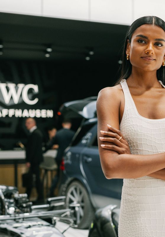 Simone Ashley Debuts Sleek Minimalism at IWC Schaffhausen Geneva 2025